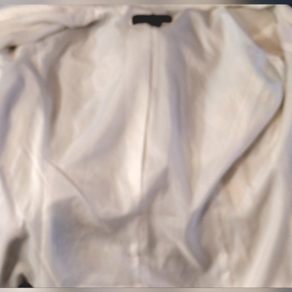 Black Tie white blazer ButtonUp jacket, textured pattern, spread collar, 16P - Picture 11 of 13